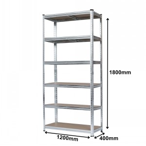 Budget Boltless Shelving 6 Levels 1.8m x 1.2m x 0.4m